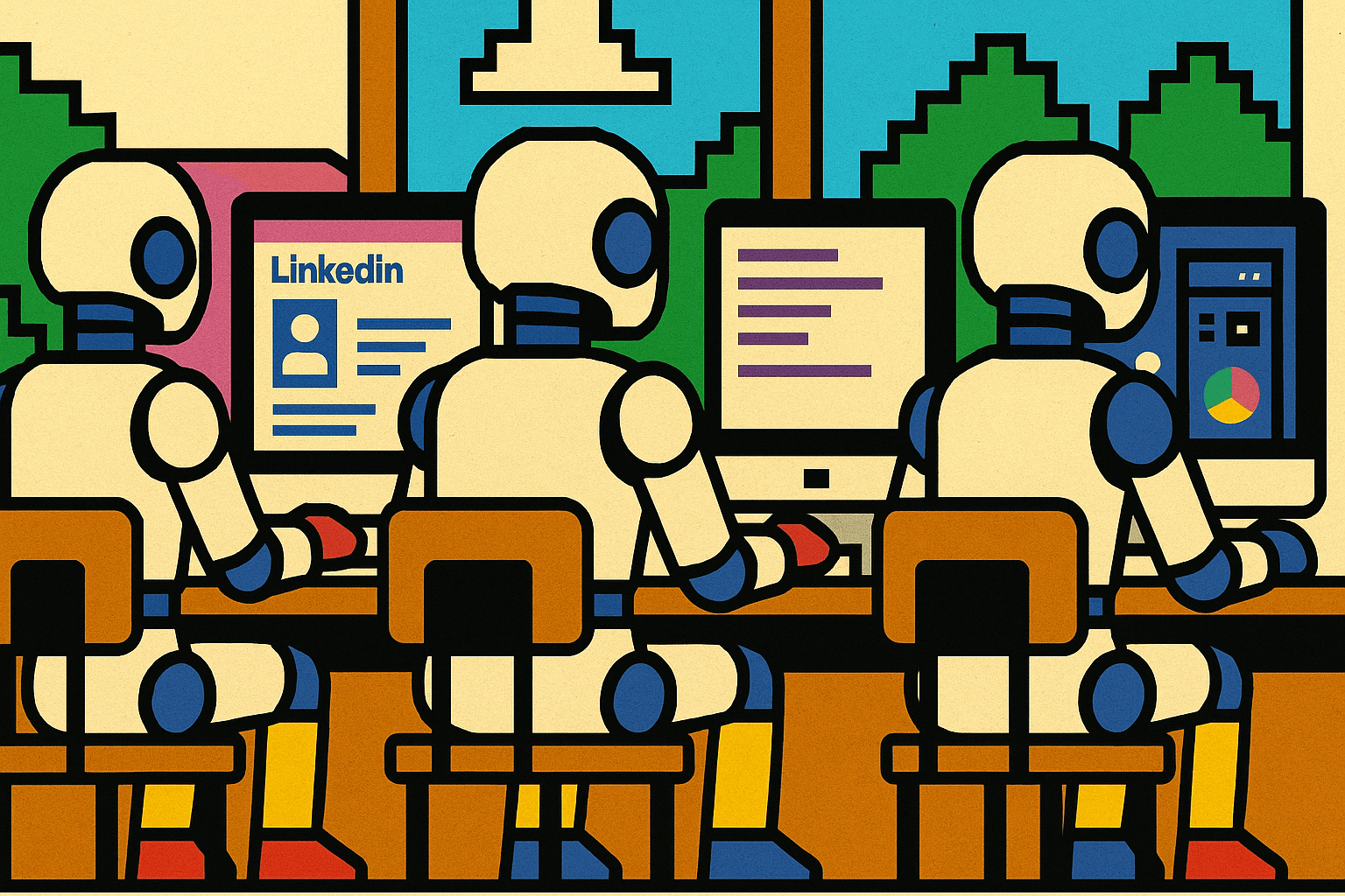 Automating social media team with AI